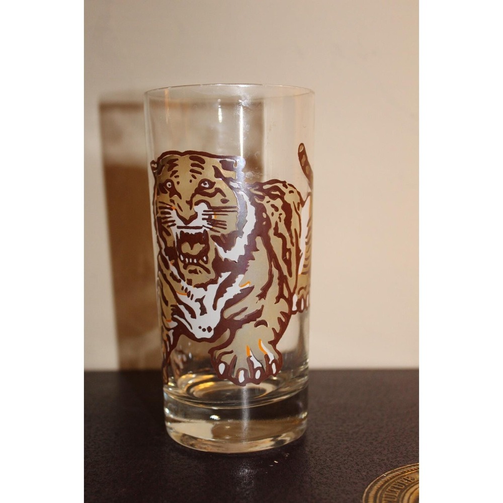 Vintage Tiger Glass, Possible Clemson University, MCM, 5.5"
